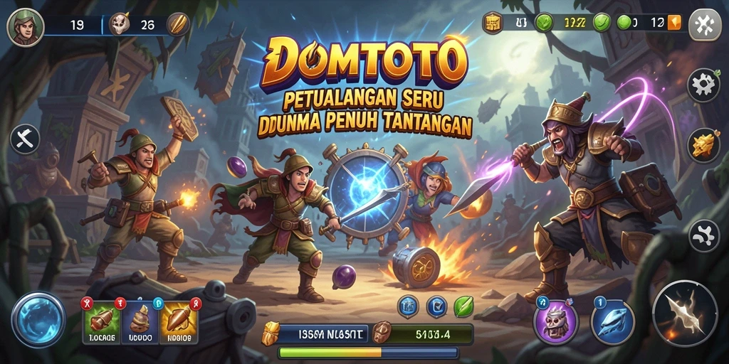Tampilan menarik dari gameplay seru DOMTOTO saat menjelajahi dunia petualangan.
