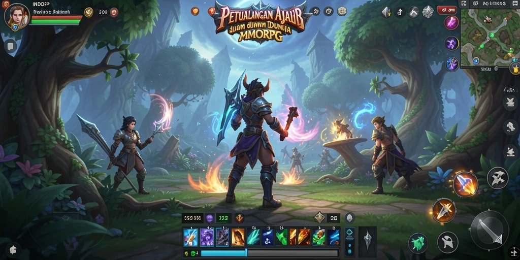 Screenshot INDORP menampilkan aksi seru dalam petualangan MMORPG.