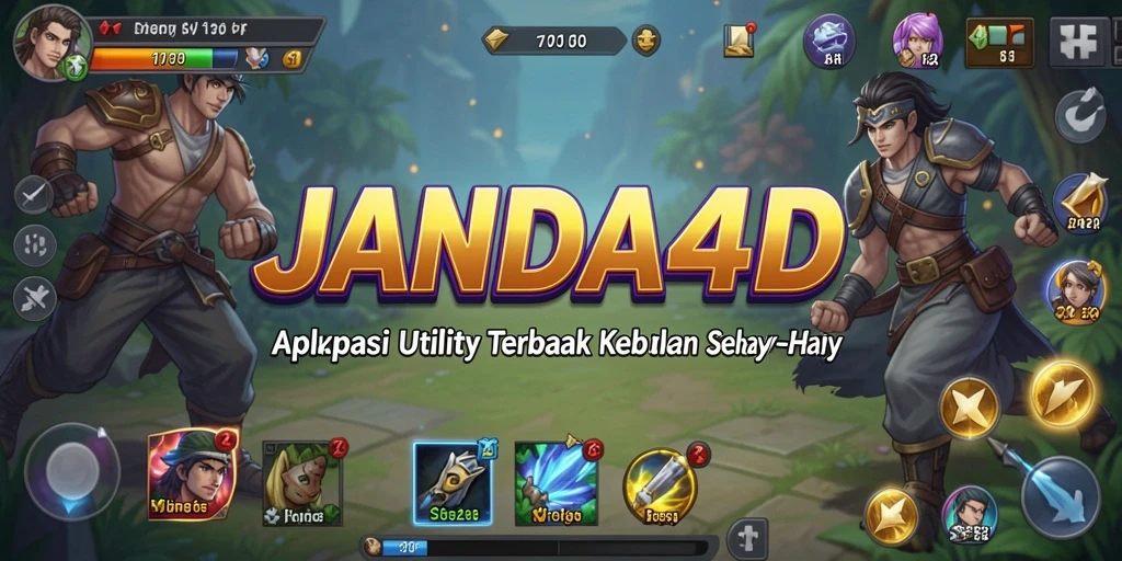 Tampilan utama JANDA4D dengan fitur-fitur Utility yang lengkap.