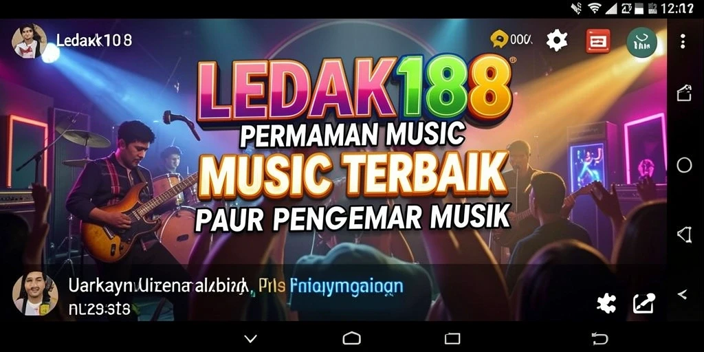Screenshot LEDAK188 menampilkan gameplay musik yang menarik.
