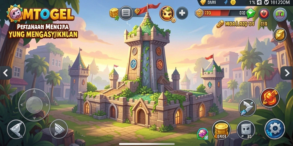 Gameplay OMTOGEL yang menegangkan dalam Tower Defense.